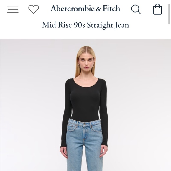 Abercrombie & Fitch, Mid Rise 90s Straight Jean - Picture 5 of 5